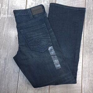Silver Jeans Mens 30x32 Zac Relaxed Straight Leg Dark Blue Denim Pants